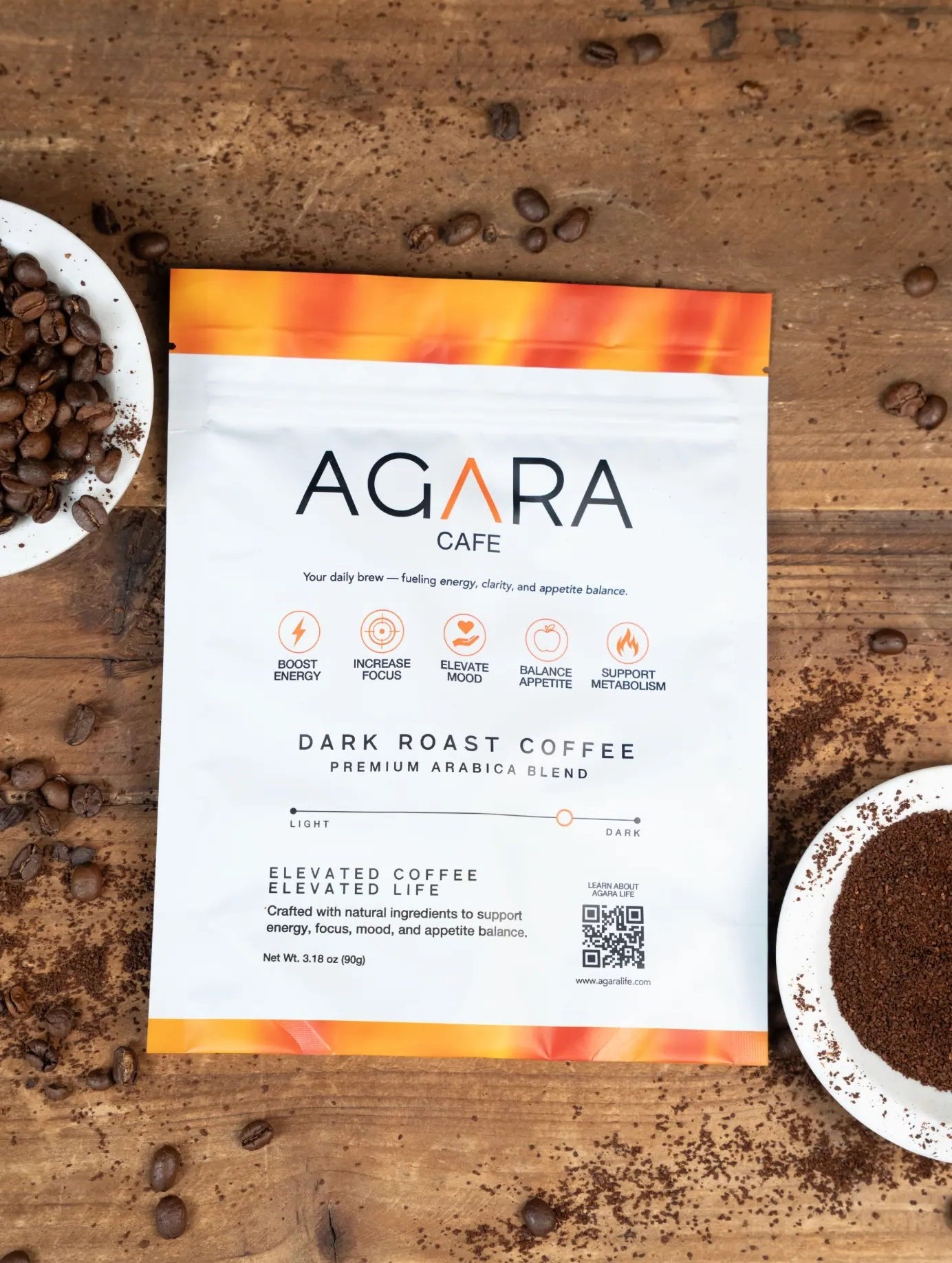 Agara Cafe mushroom coffee package